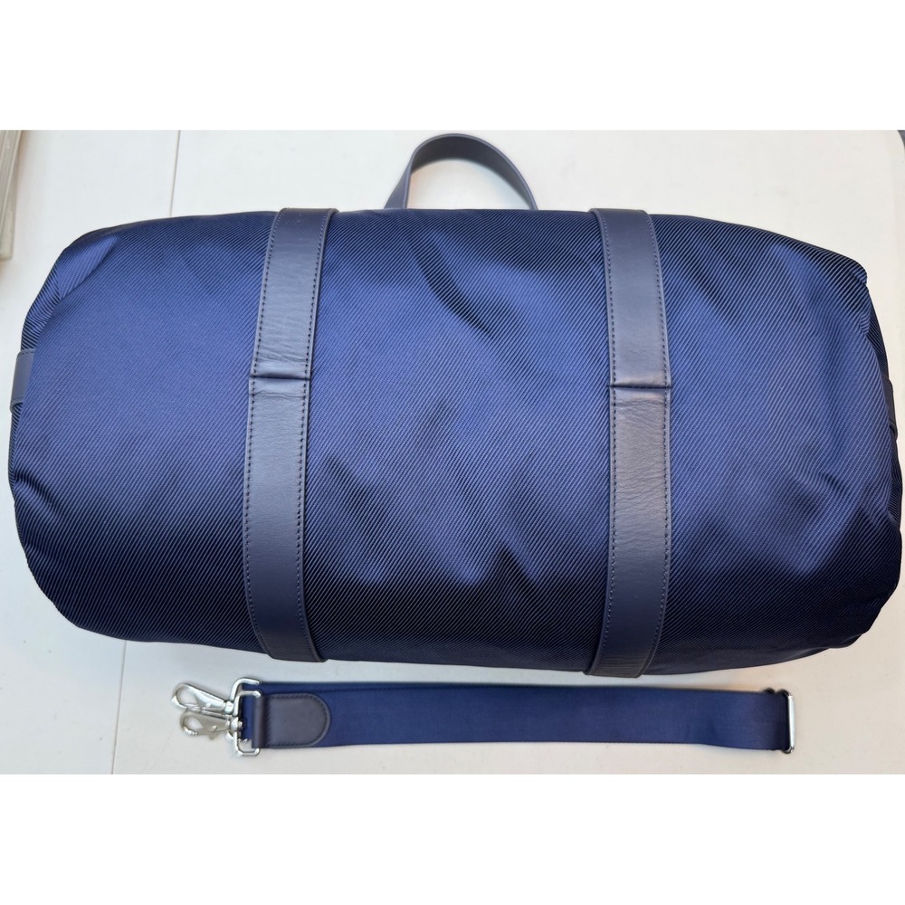Holderness & Bourne Marston Duffel Banker Bag Navy Ballistic Tree Embroidered - Picture 7 of 9